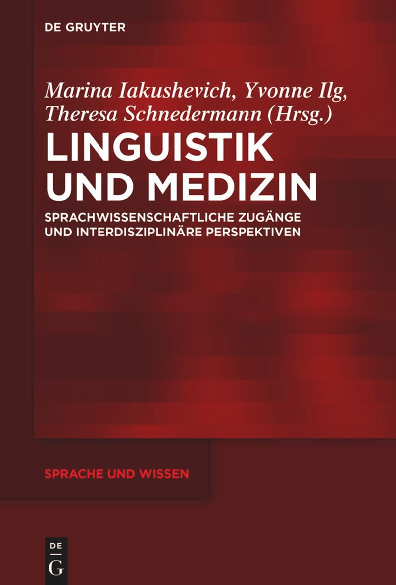 New Book: Linguistics and Medicine